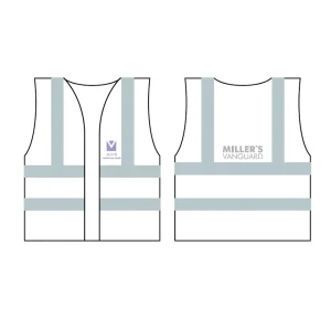 High-Vis-Light-Purple High Vis Vest - White/Purple