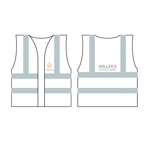 High Vis Vest - White/Peach